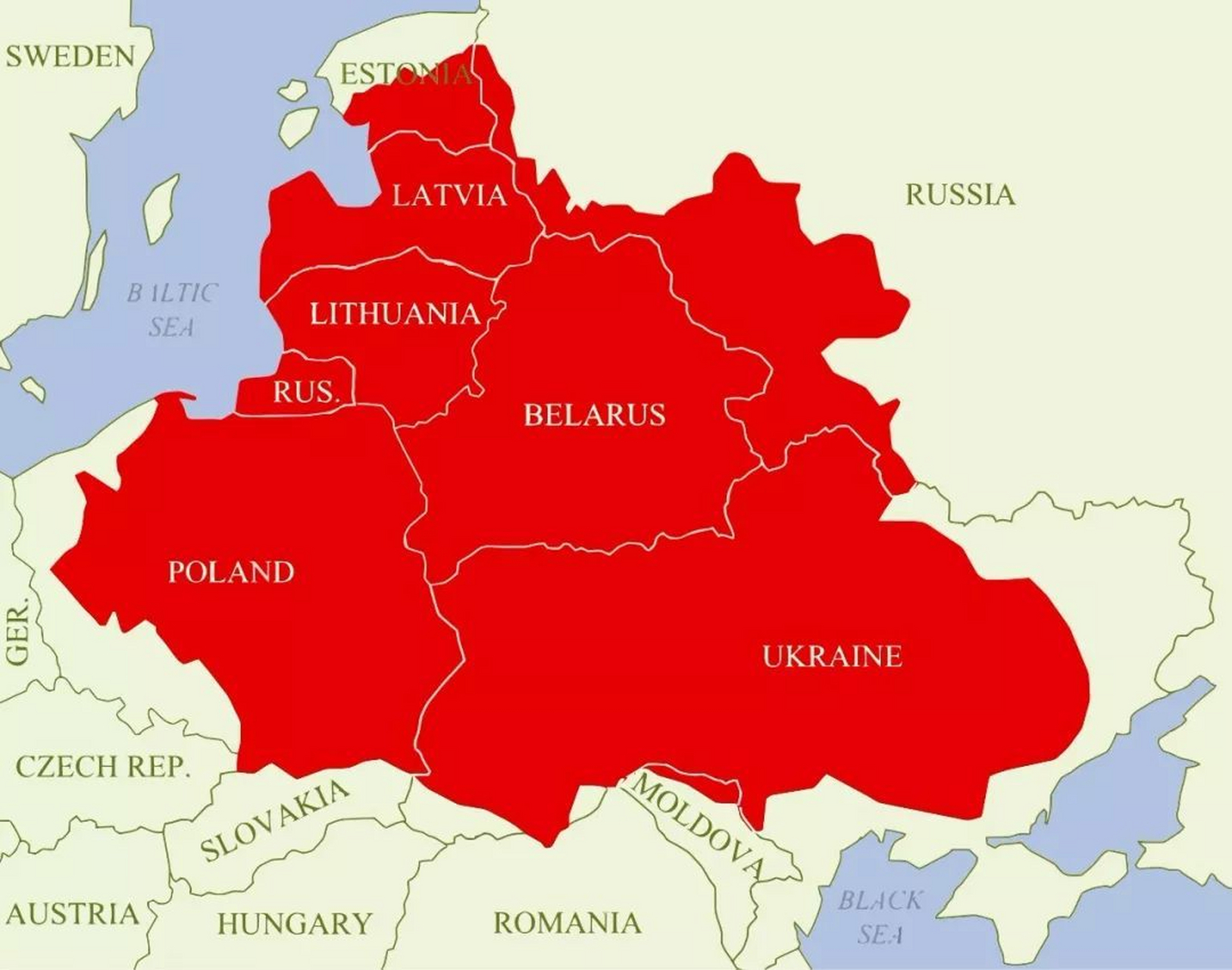 波兰地图变迁图片