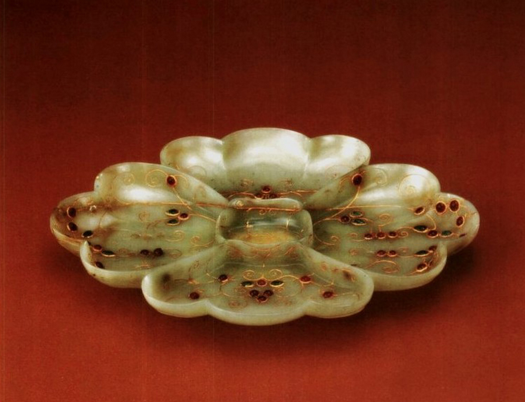 文物# 这是故宫博物院收藏的一组清代痕都斯坦玉器.