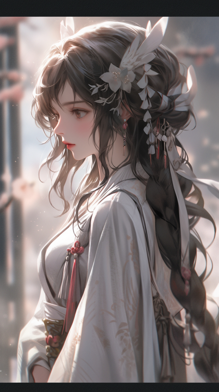 二次元# #古风# #二次元美女# #古风美女# 行走于尘世间,洒下恬静的