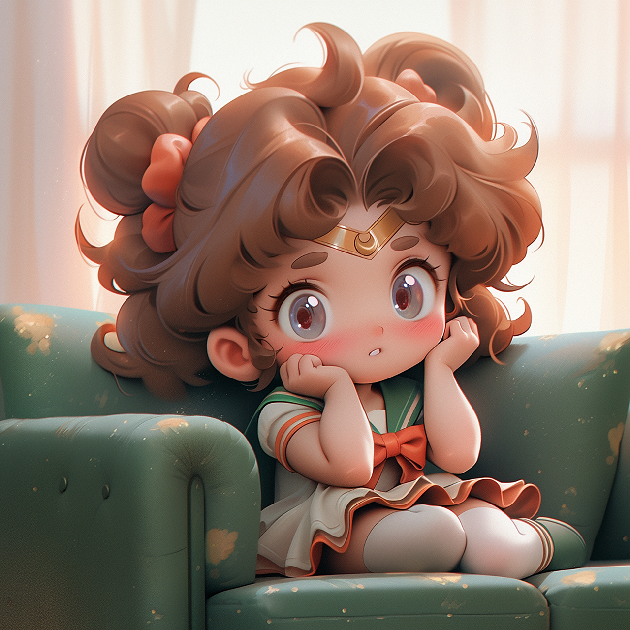 美少女战士头像# #百度仲夏打卡挑战赛# #ai绘画