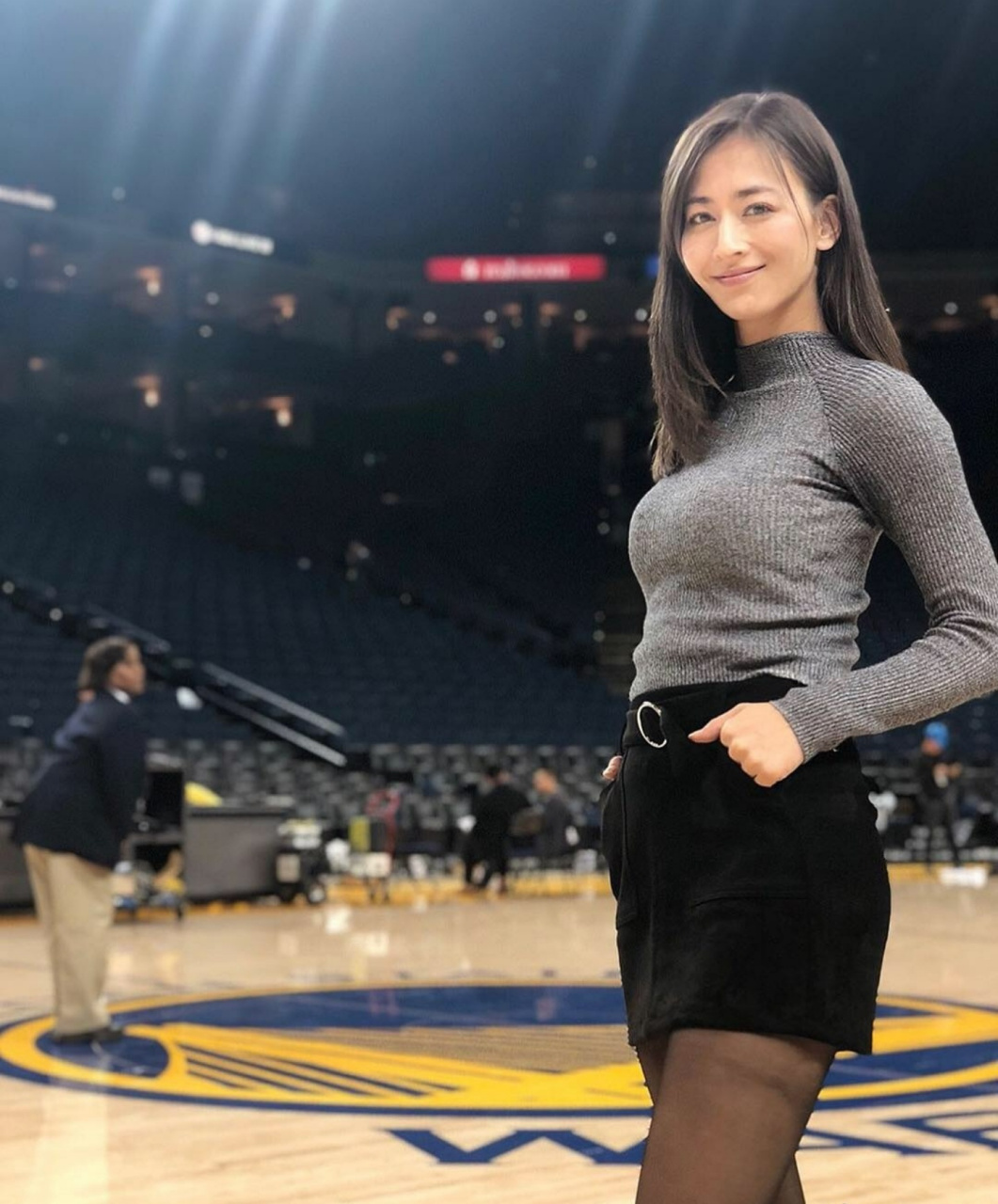 勇士记者宫河麻耶晒健身视频,这身材谁顶得住啊?