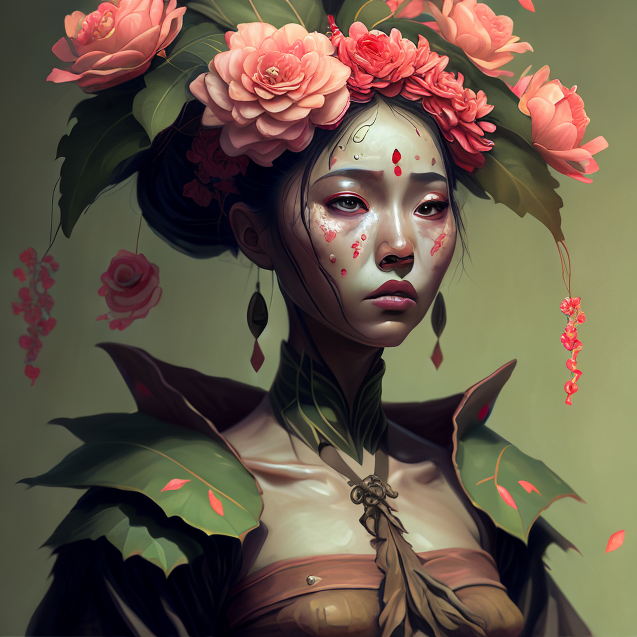 百度ai绘图黑科技#甘棠百年思,蔽芾阴更满.