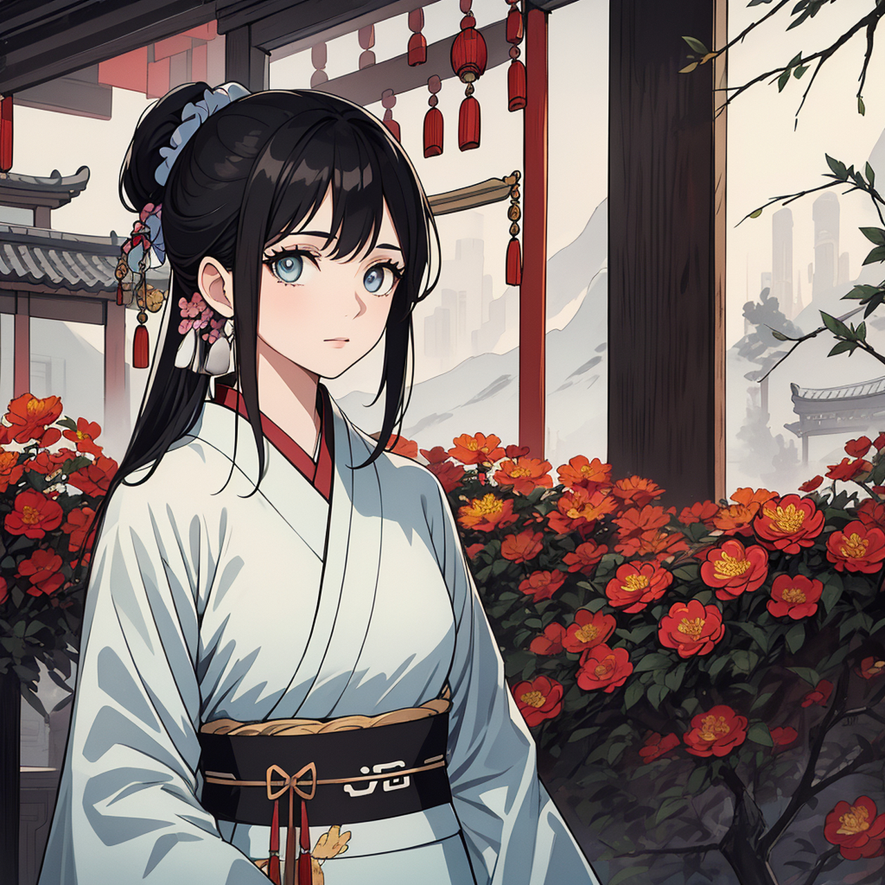 古风小姐姐 #ai绘画# #乐享周末分享吧