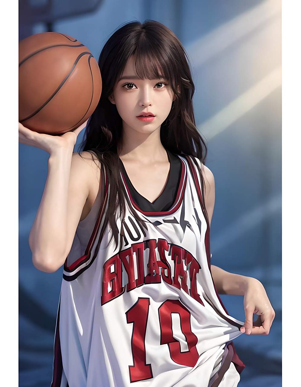 灌篮高手赤木晴子ai生成真人版