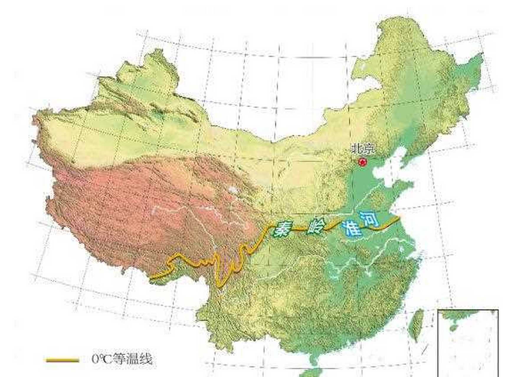 地理中的零度等温线就是我国0℃等温线,说起它,很多人可能会想起"秦岭