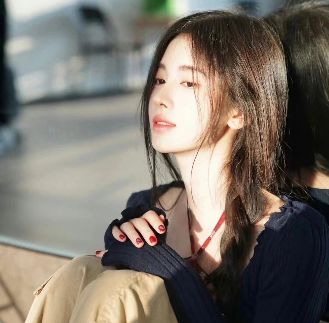 鞠婧祎滤镜女头  你自如月巍然不动,我似繁星追随于你