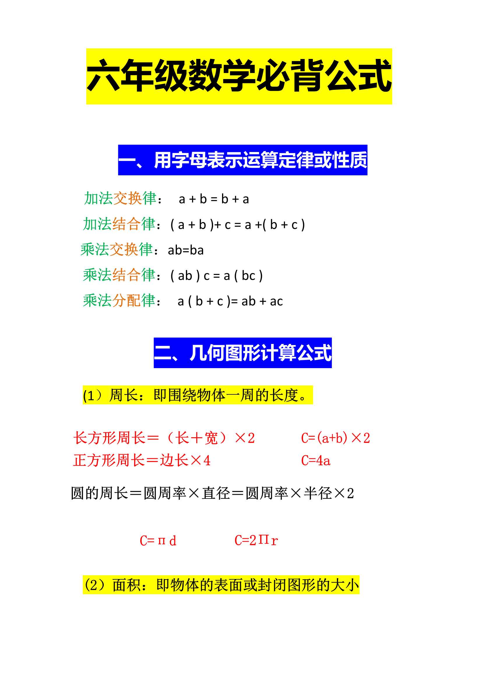 六年级数学折扣公式图片