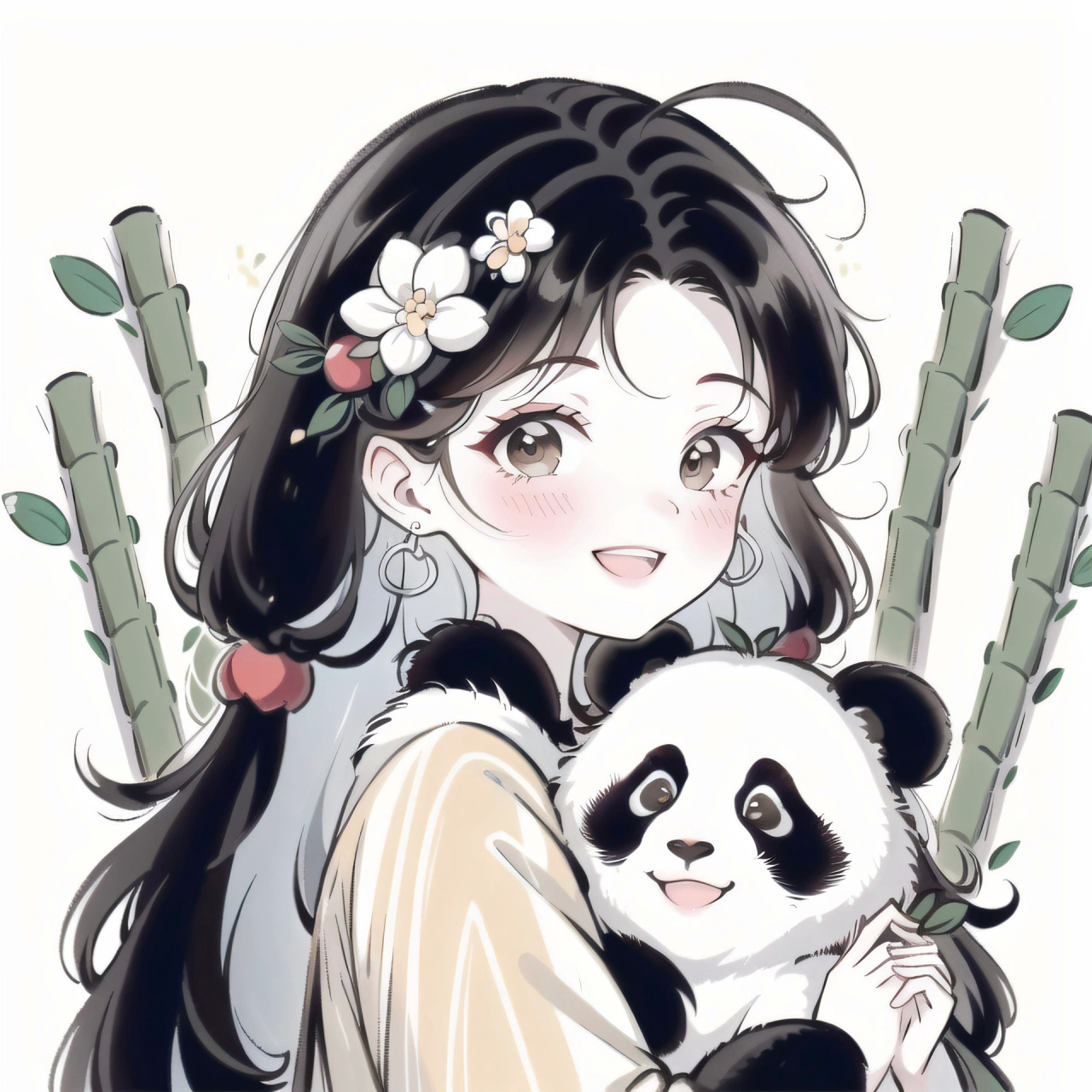 熊猫|少女|头像 676767