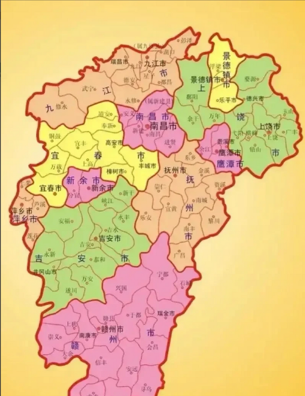 丰城乡镇地图分布图图片