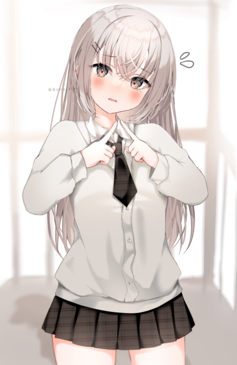 害羞的女孩 画师:bono