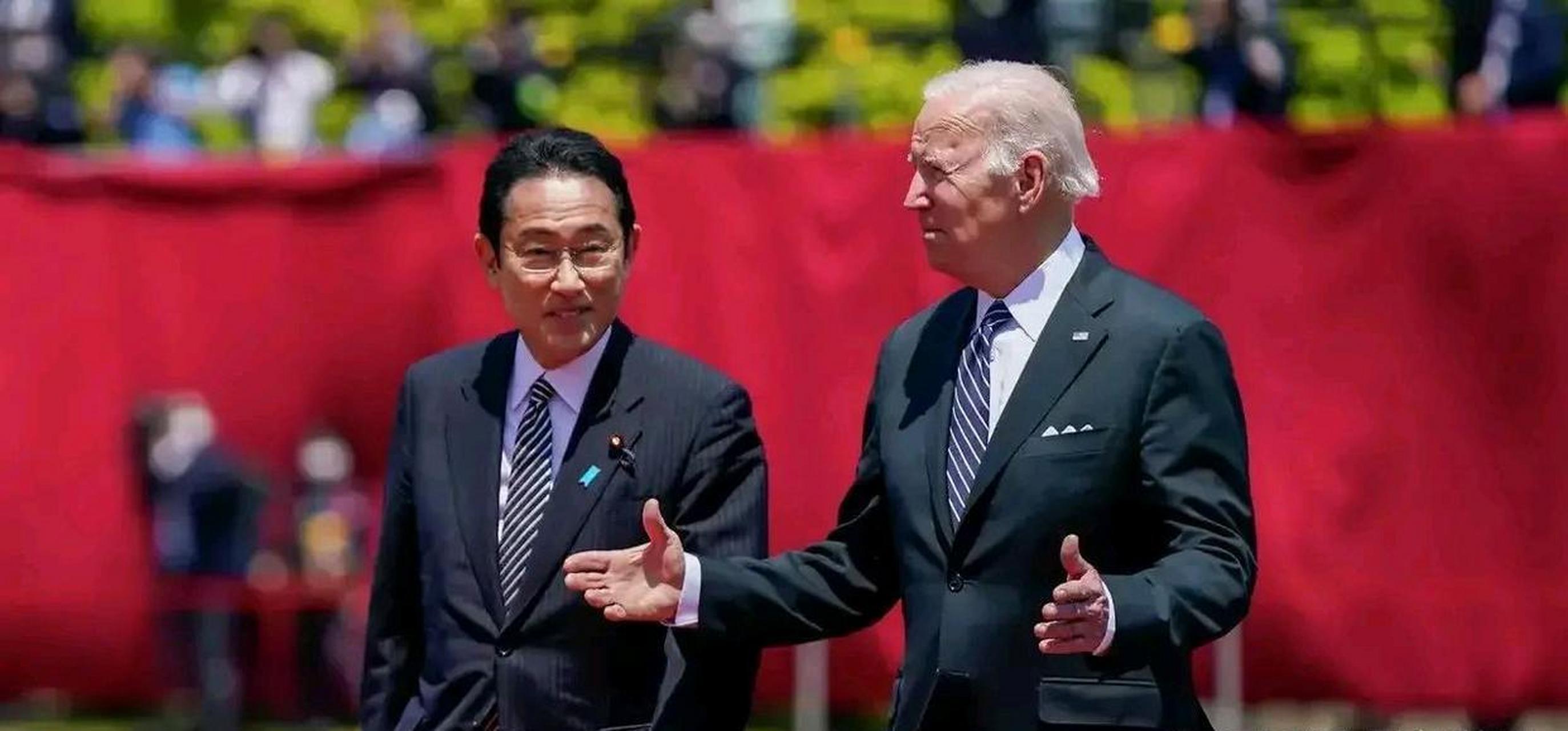 日本首相登岸田雄文与美国总统拜登会面时表示,根据《日美安全保障