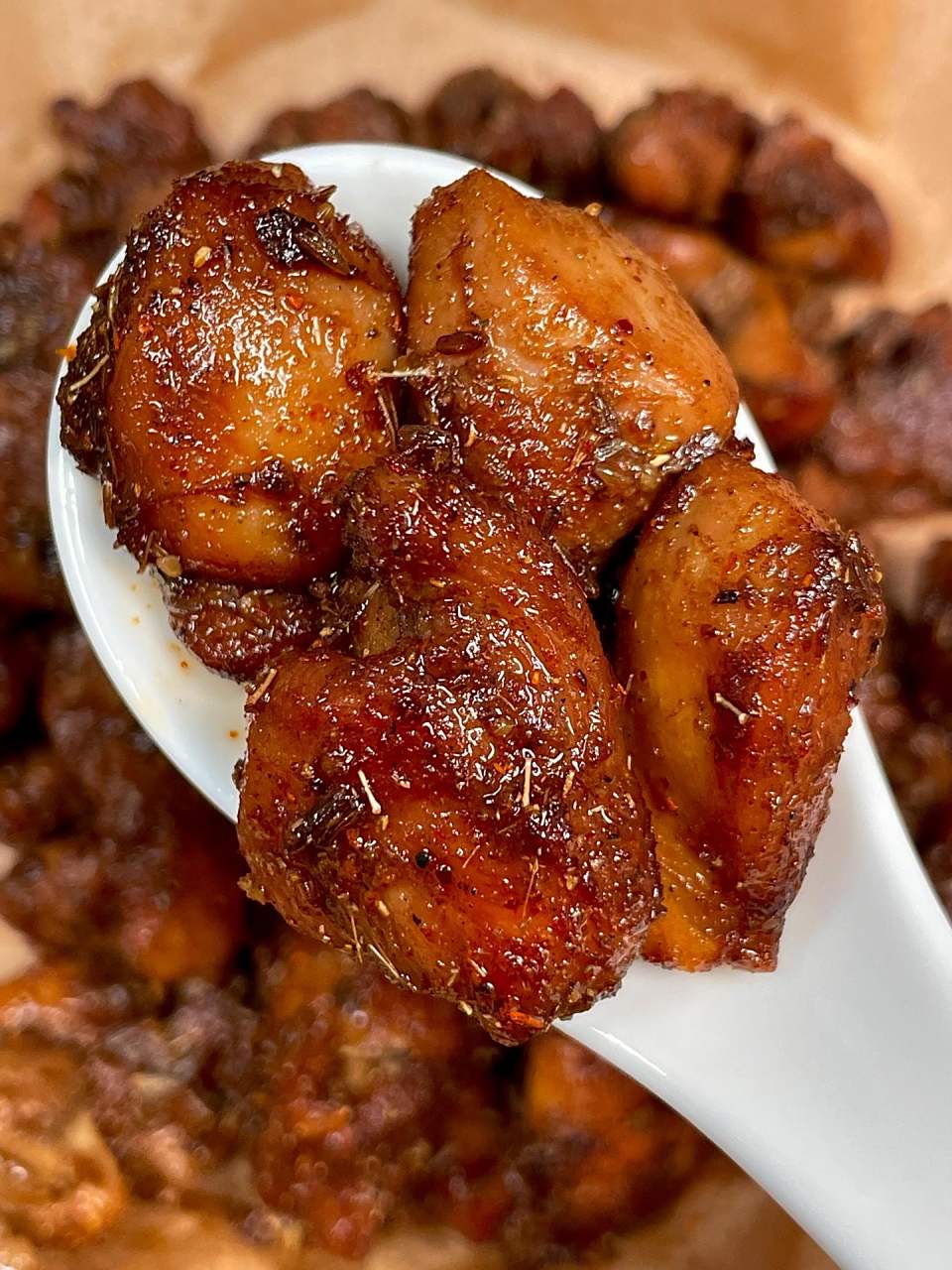 姐妹们快去做这个香煎孜然鸡腿肉 外焦里嫩!香气扑鼻!巨解馋!