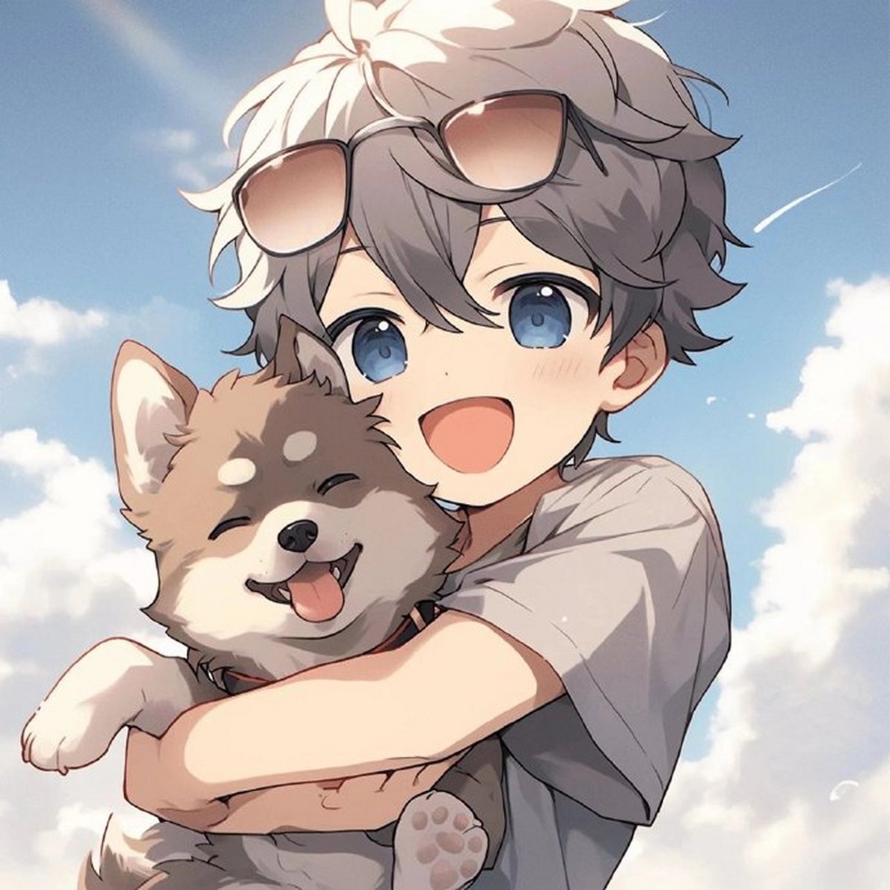 抱狗狗版可爱头像|男 676767