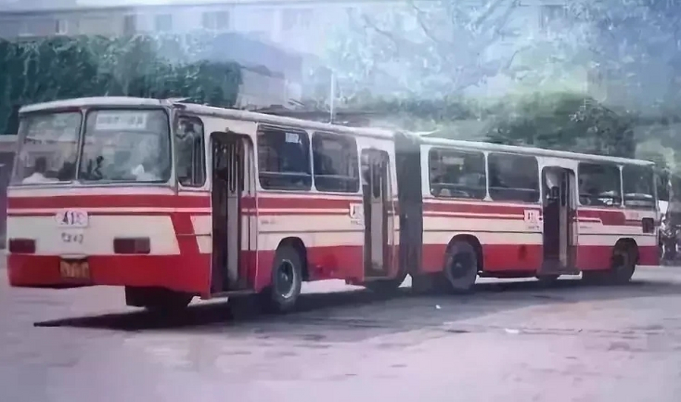 你坐过这种两节组成公交车吗?你知道这种车叫什么吗?