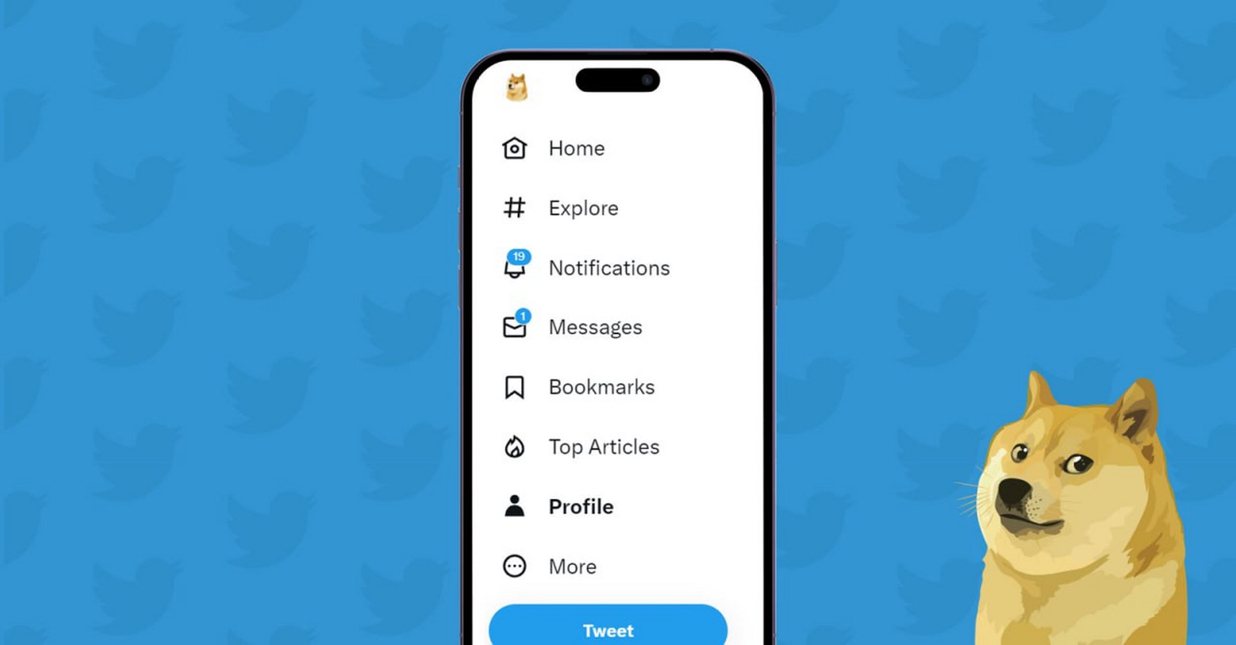 科技新鲜事# twitter 的"小蓝鸟"图标已被替换为"doge"[鼓掌]