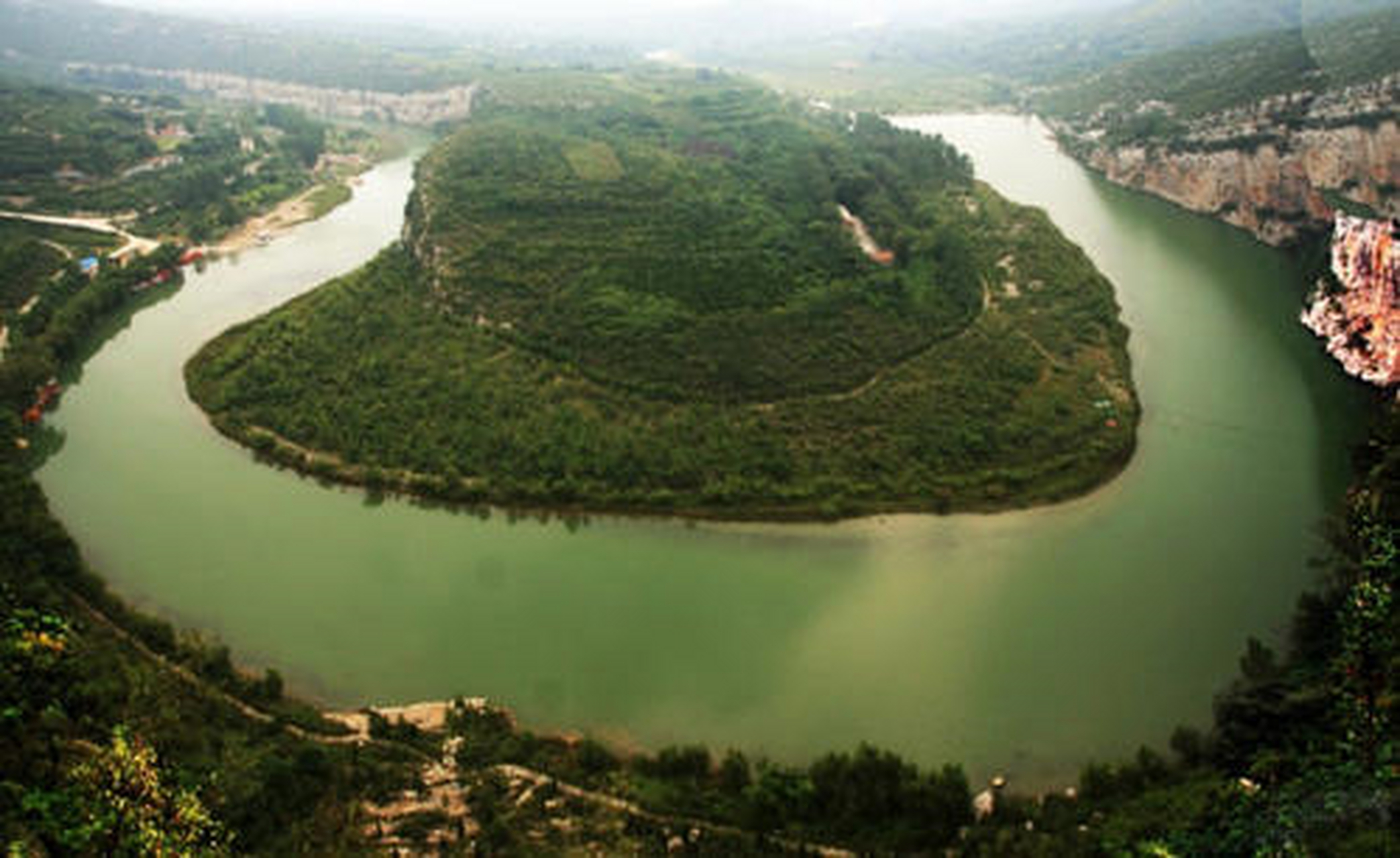 鹤壁淇河太极图风景区图片