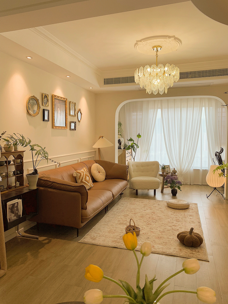 法式复古风格小家 很适合小户型,整体温馨显大 装修全程自己选材 为了