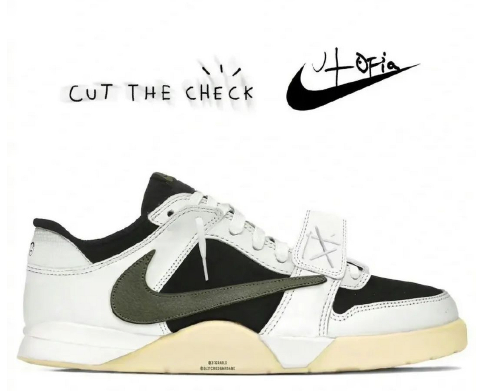 travis scott x jordan cut the check 全新鞋型再次曝光 前不久由