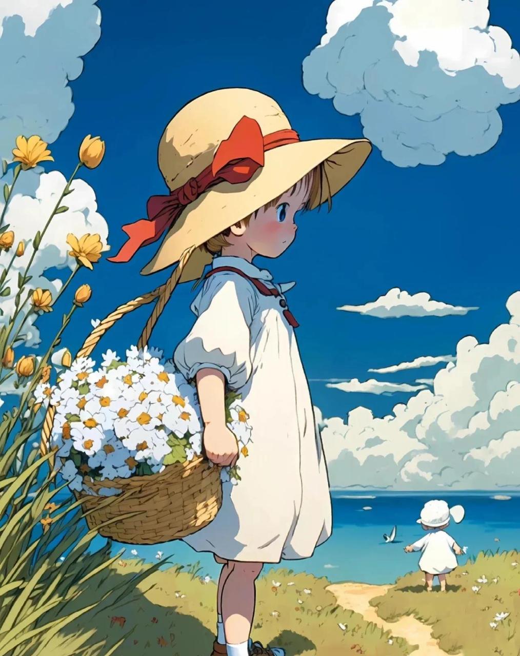 宫崎骏风美图‖  太美啦! #图片# #宫崎骏# #动漫#