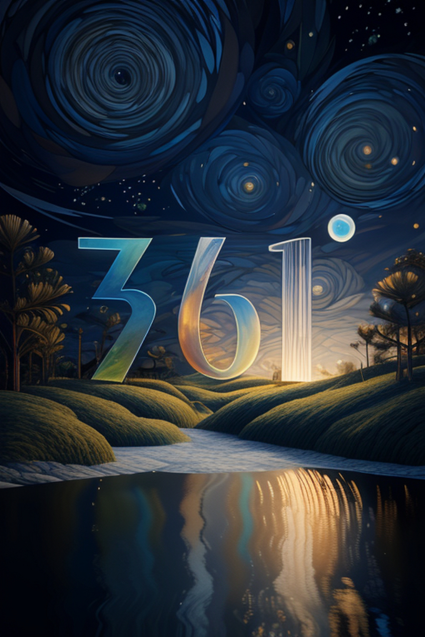 stable diffusion 361° logo海报.