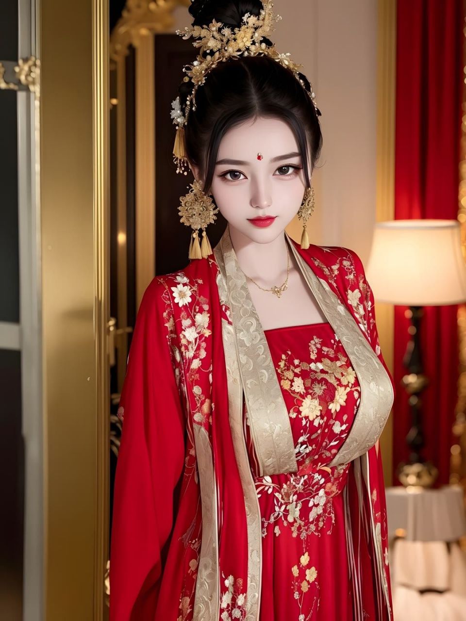 红妆# #中式婚礼# #美女#  中式婚服之美,大气端庄,韵味十足.