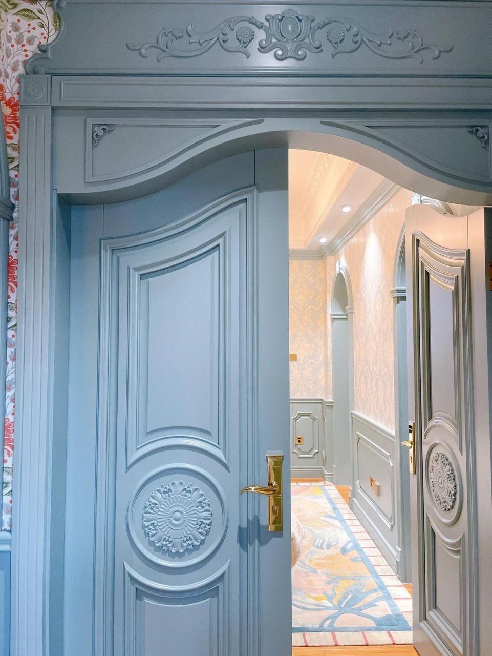 法式装修|我家卧室双开门16000元|附尺寸图 这是我家主卧双开门!