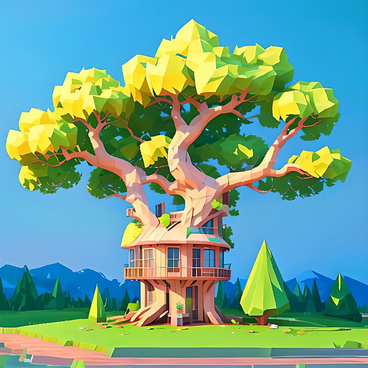 在密林深处,那些绿色的精灵, 悄然呼唤着生命的源泉.