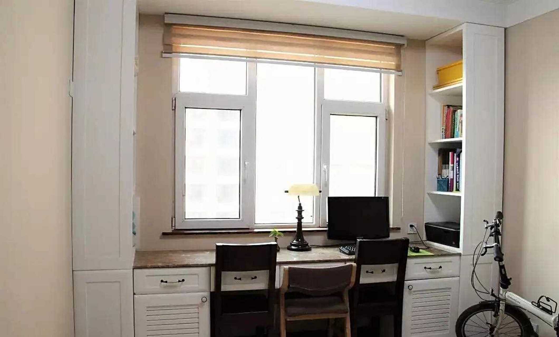 不同风格全屋定制书桌实拍图供大家参考