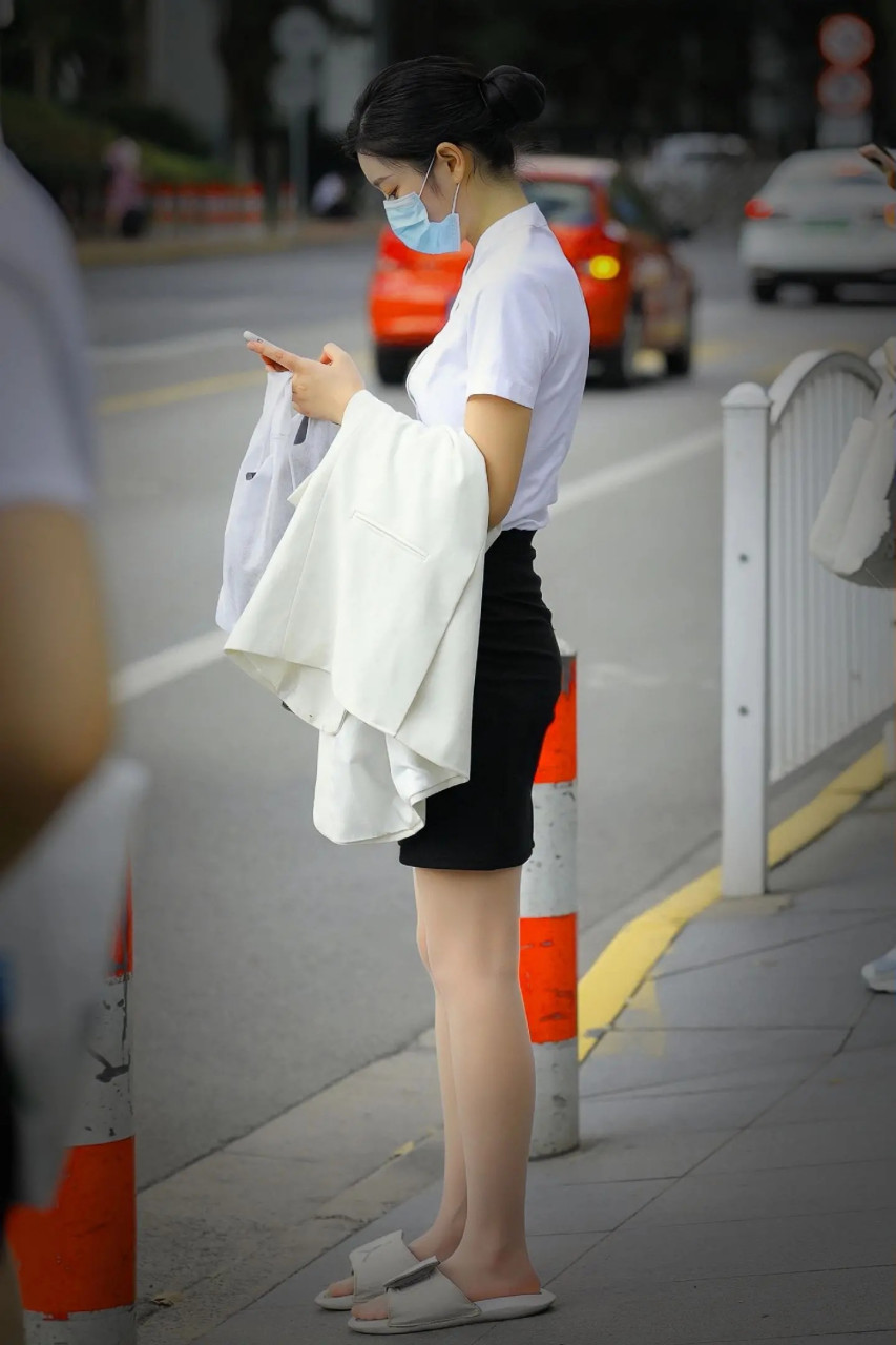 下班职业装肉丝回家