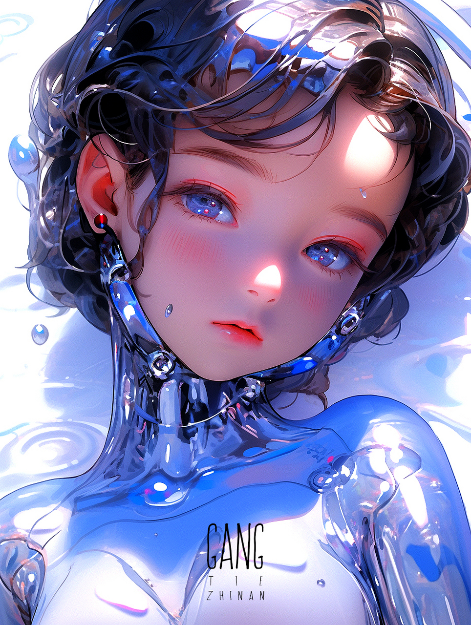 科技感十足的金属人物#ai绘画