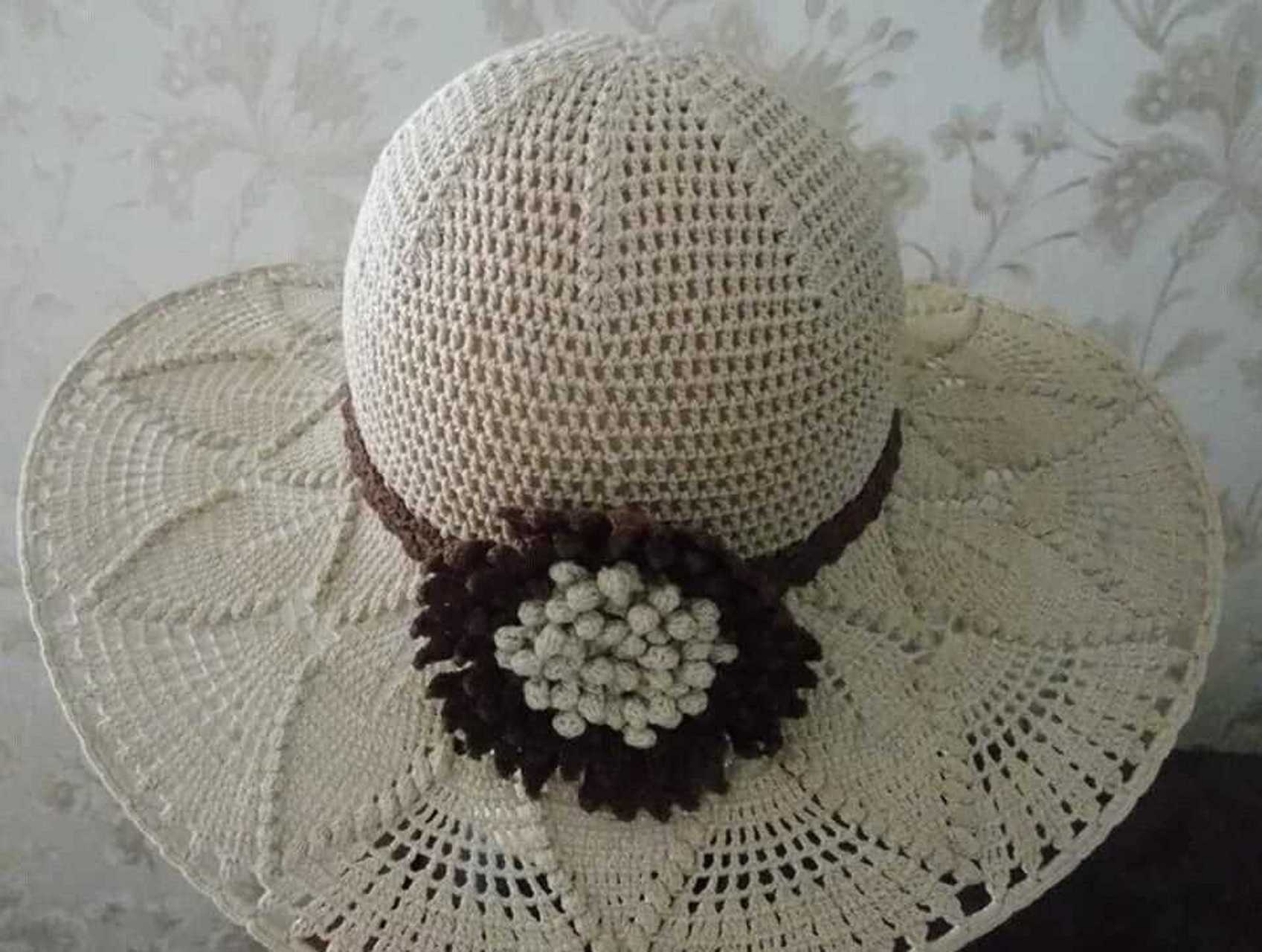 漂亮的钩花帽子编织图解[爱钱]