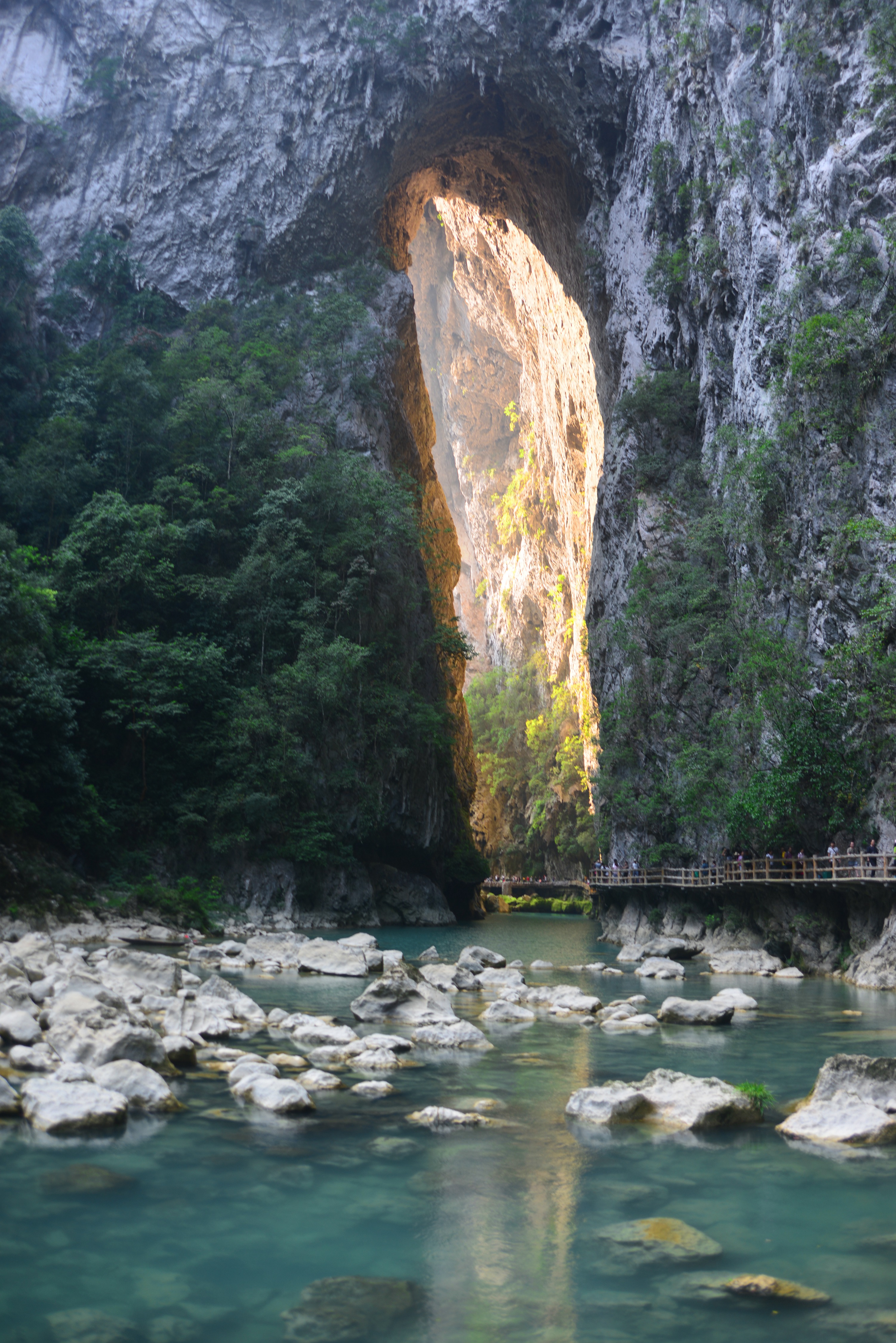 天生桥:贵州荔波小七孔景区大七孔区域核心景点