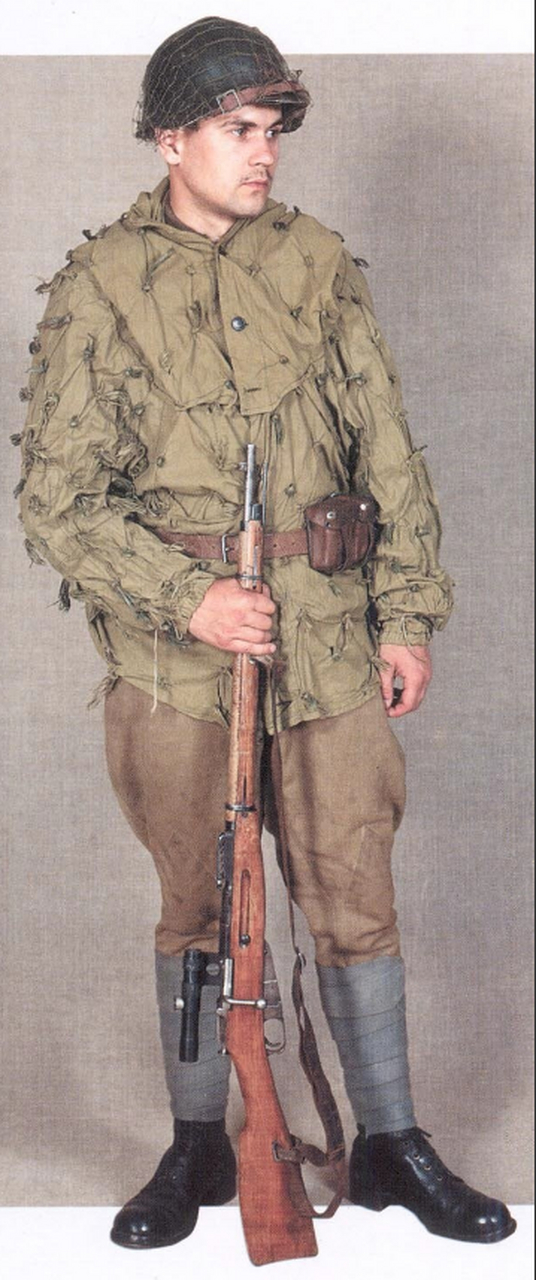 二战苏联红军狙击手制服(1941-1945),以一种特殊的方式手工编织,一套