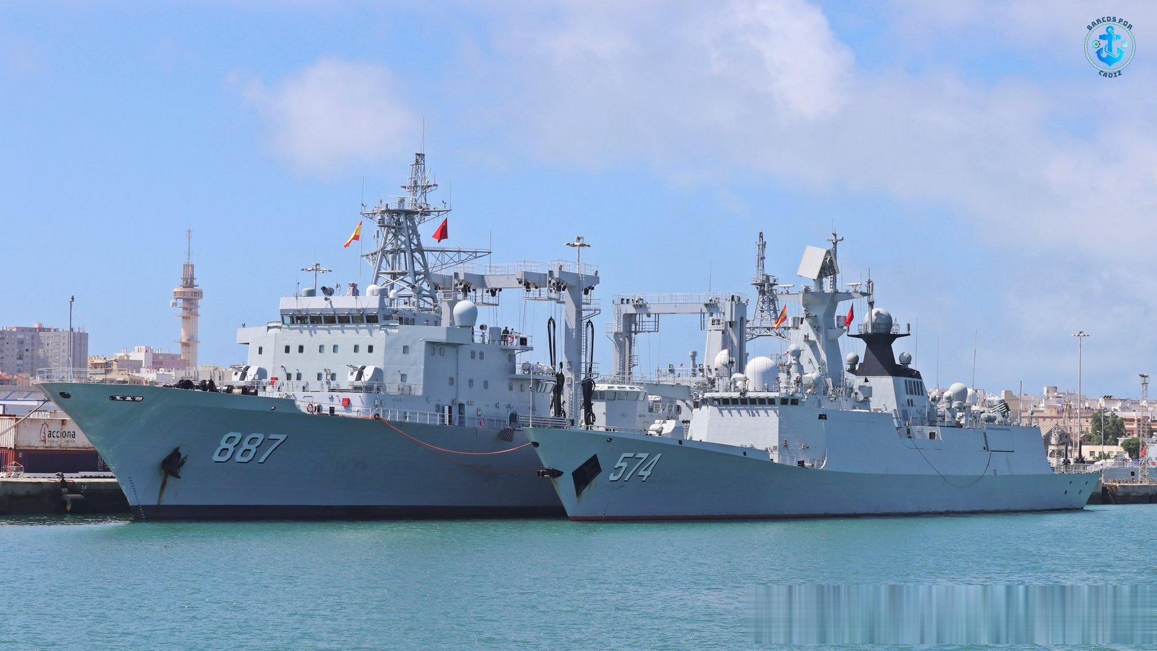 我国海军军舰访问西班牙加的斯港