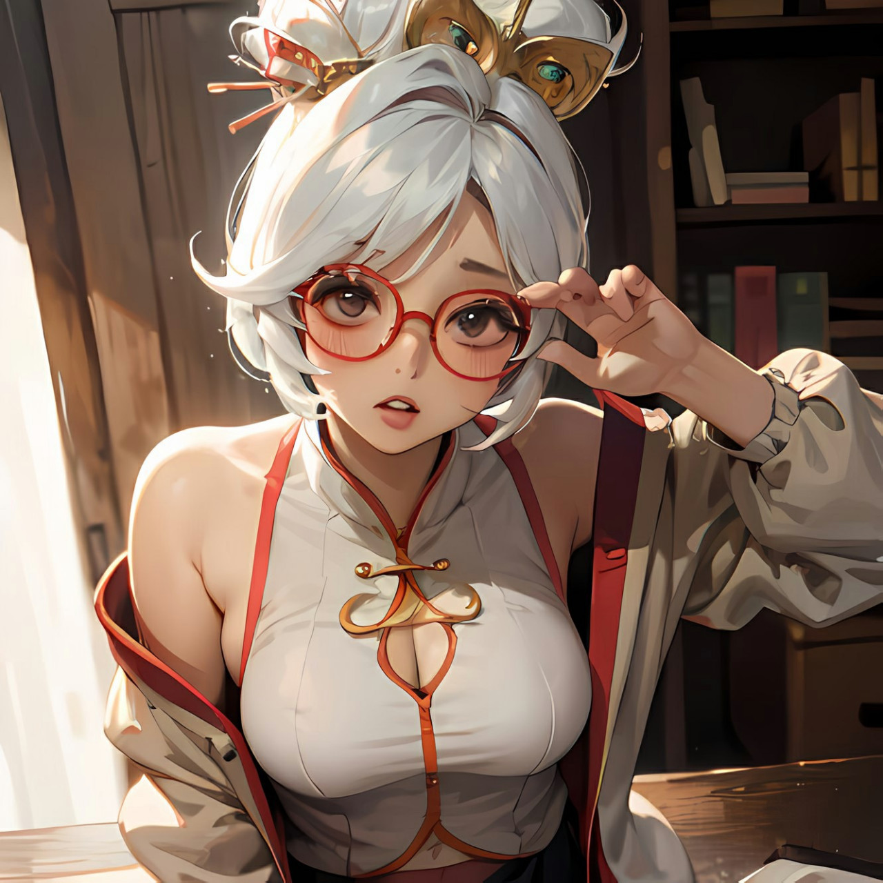 御姐眼镜娘#乐享周末分享吧