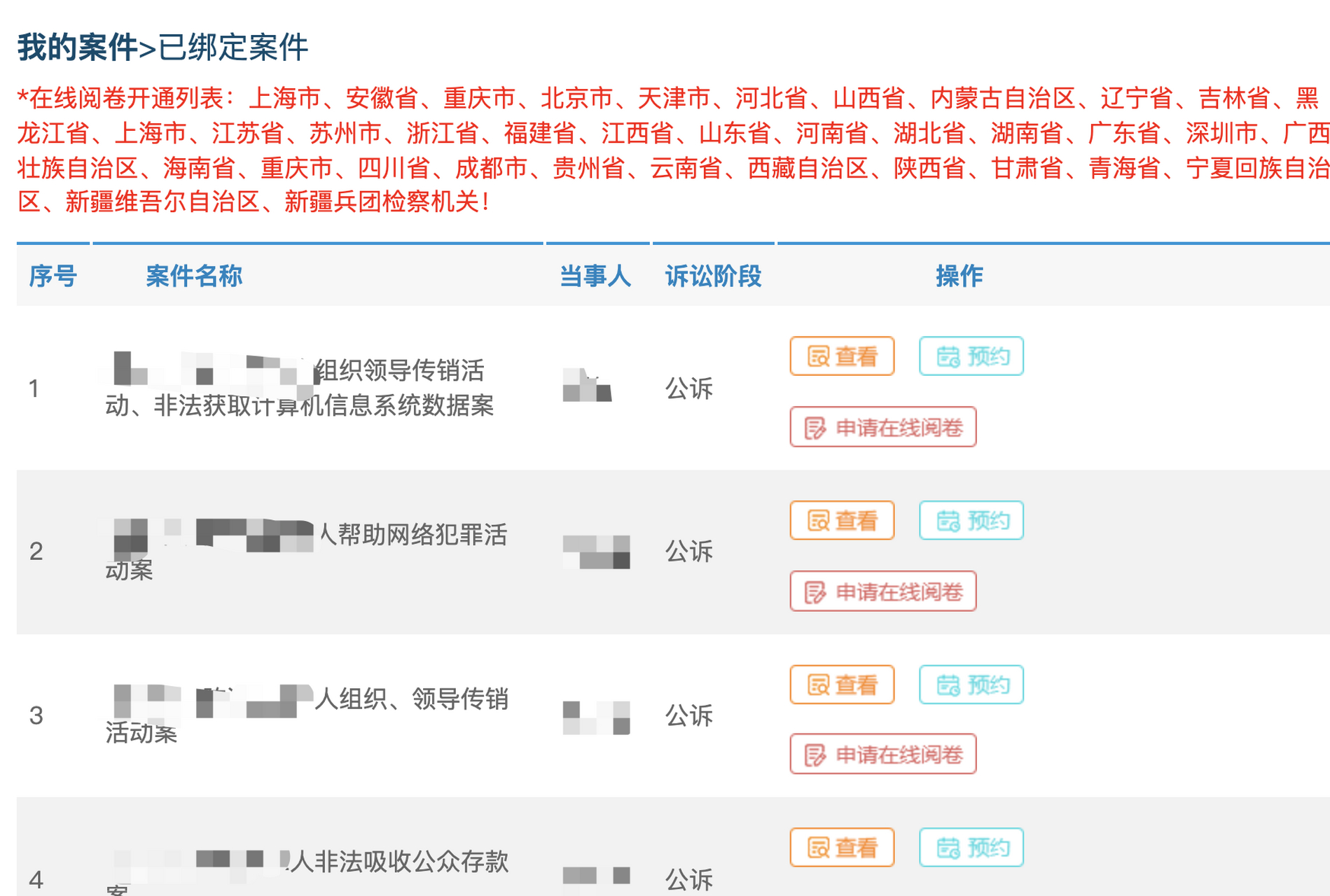 这几年网上阅卷基本越来越方便了,大多数省份都支持律师网上阅卷了