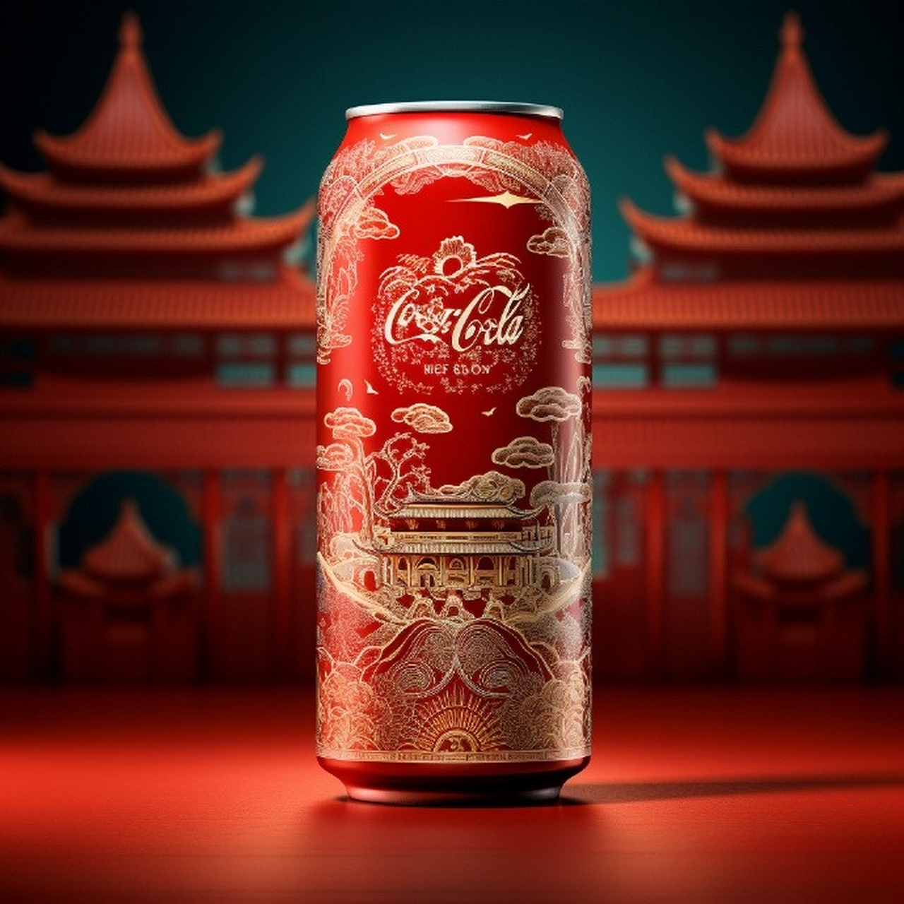 可口可乐如果出中国风包装,你会去感受一下么? by:ai