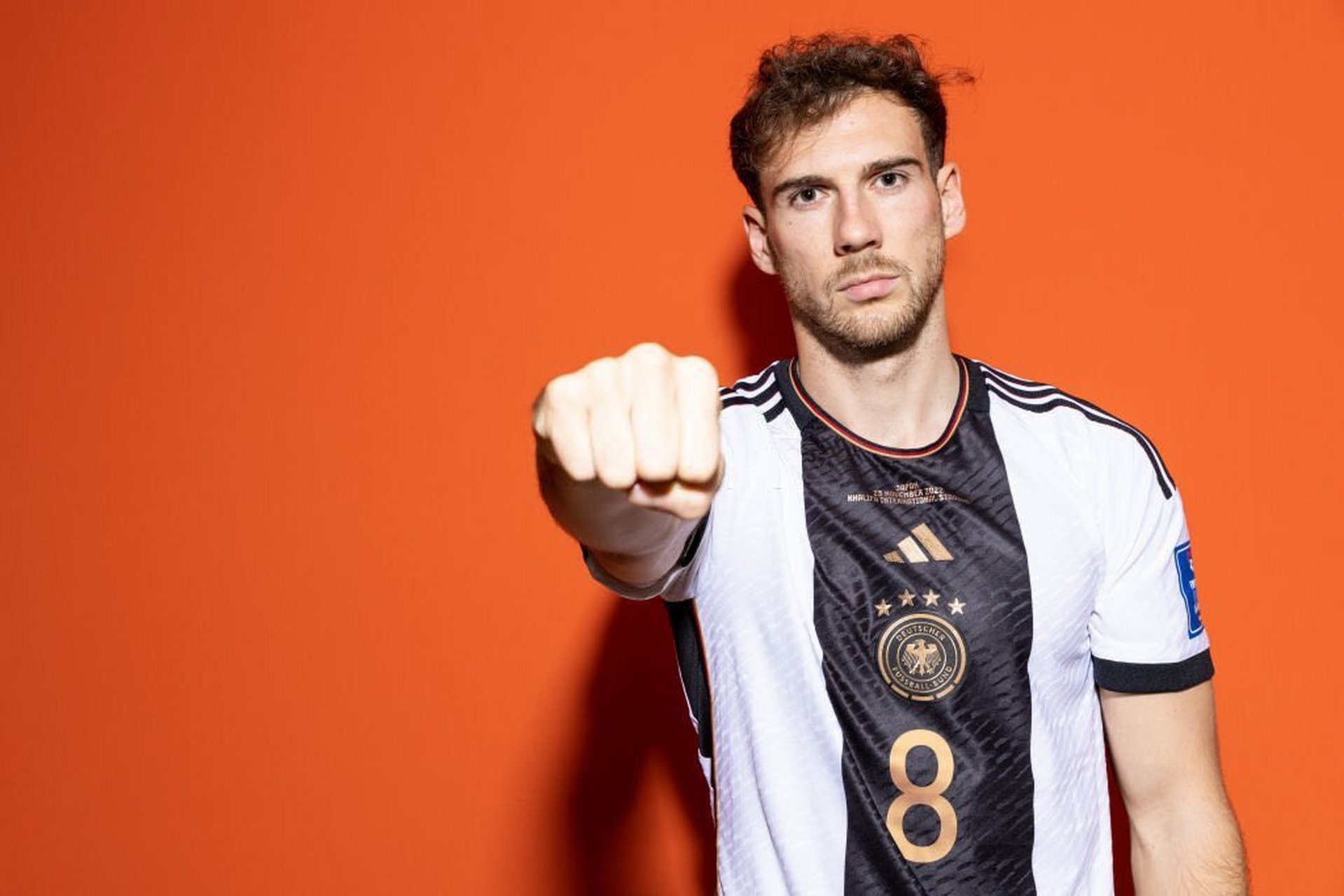 1995年出生的德国队中场球员莱昂·格雷茨卡,这是他的第二届世界杯.