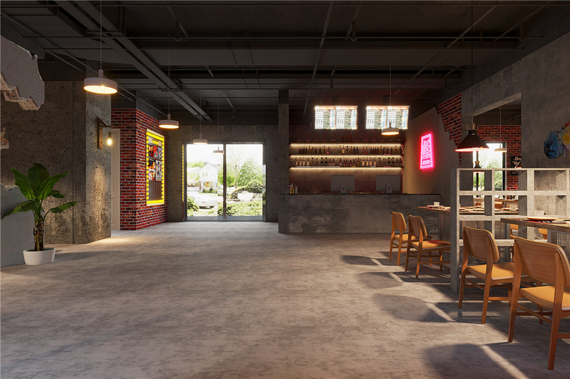 今天给大家分享一套复古风烧烤店装修设计~ ps:图源网络 #合肥店面