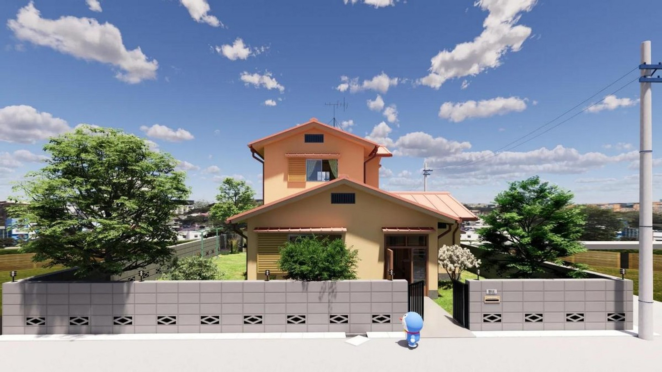 mcn风帆计划#《哆啦a梦》中大雄家的"独栋小别墅",看上去非常宽敞