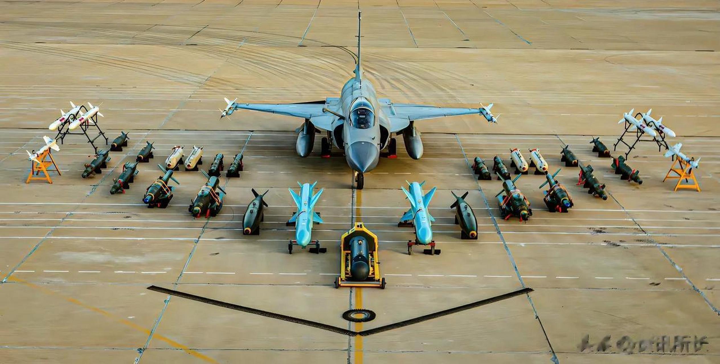 巴基斯坦枭龙战斗机挂载弹药展示,印度看了心里估计有点难受和害怕