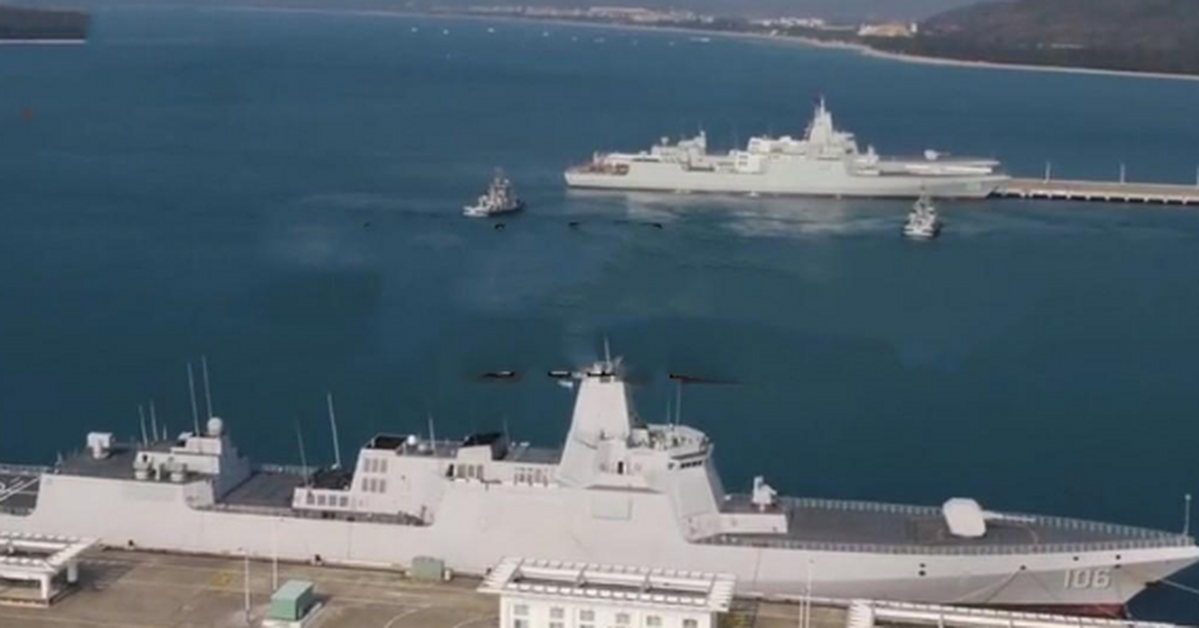 江南大连厂055大驱两大区别,108舰为集大成者!