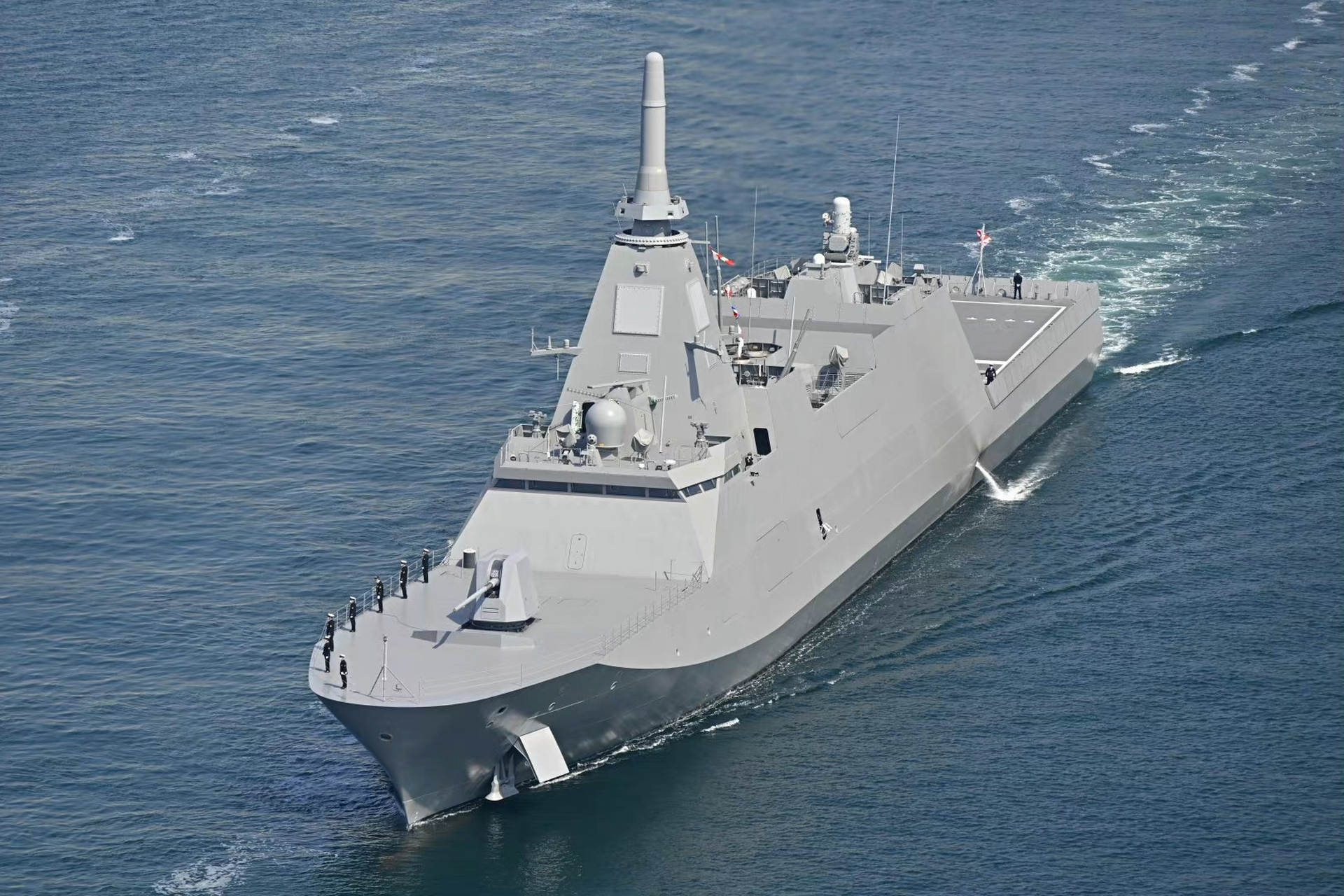 2023年3月7日,日本海上自卫队第4艘30ffm服役,舷号ffm-4,舰名三隈号.