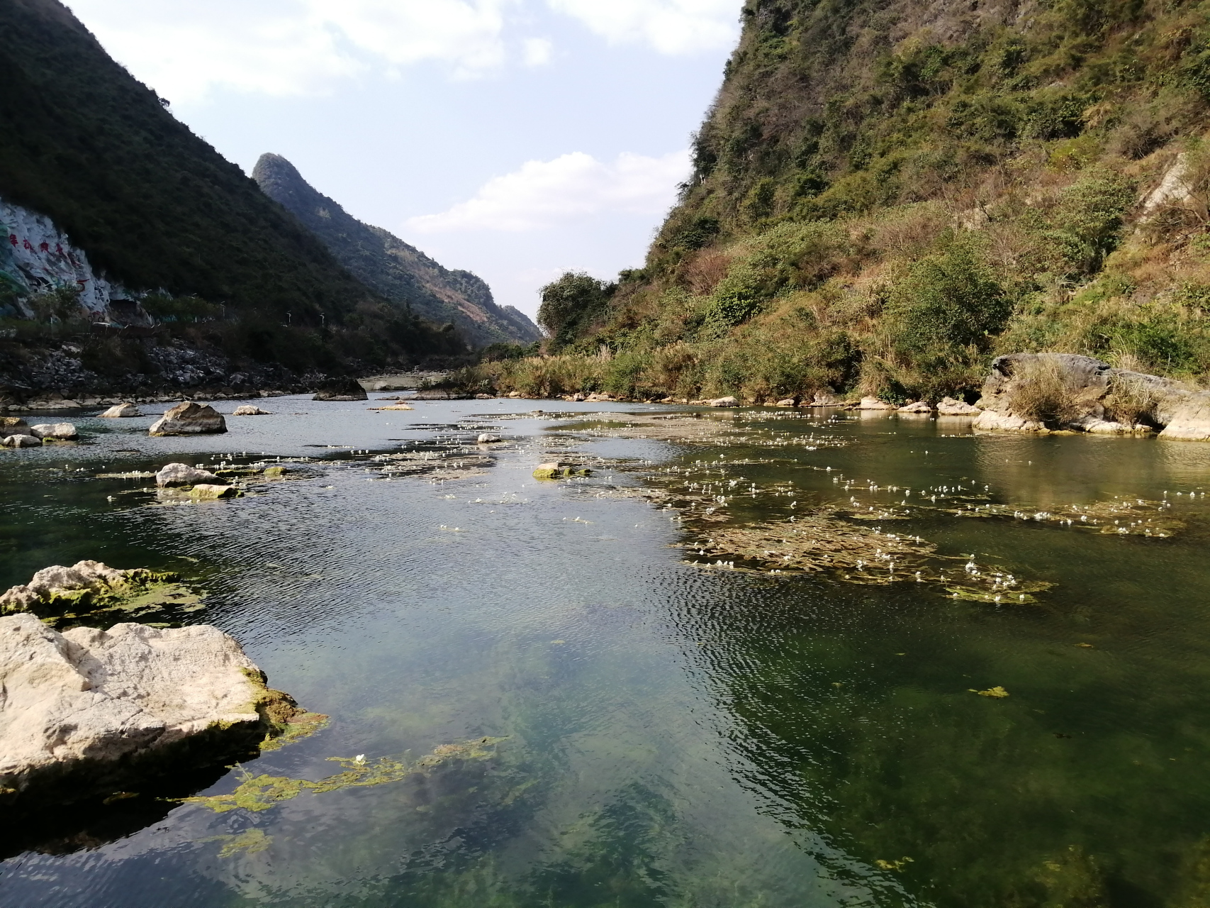 柳州鹿寨67中渡古镇真是很多好玩的点,响水瀑布是其中一个,夏天水量