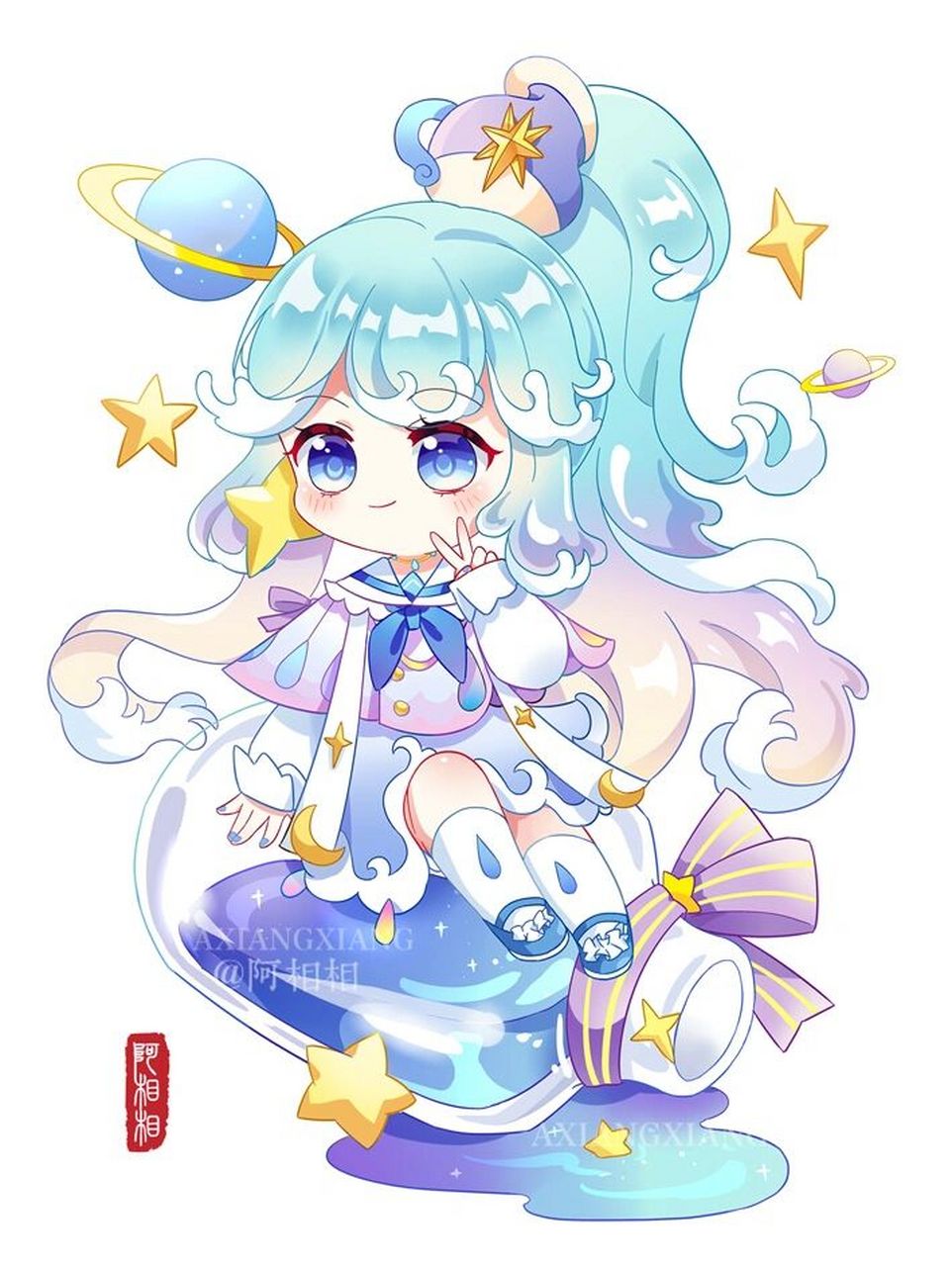 12星座少女萌图图片