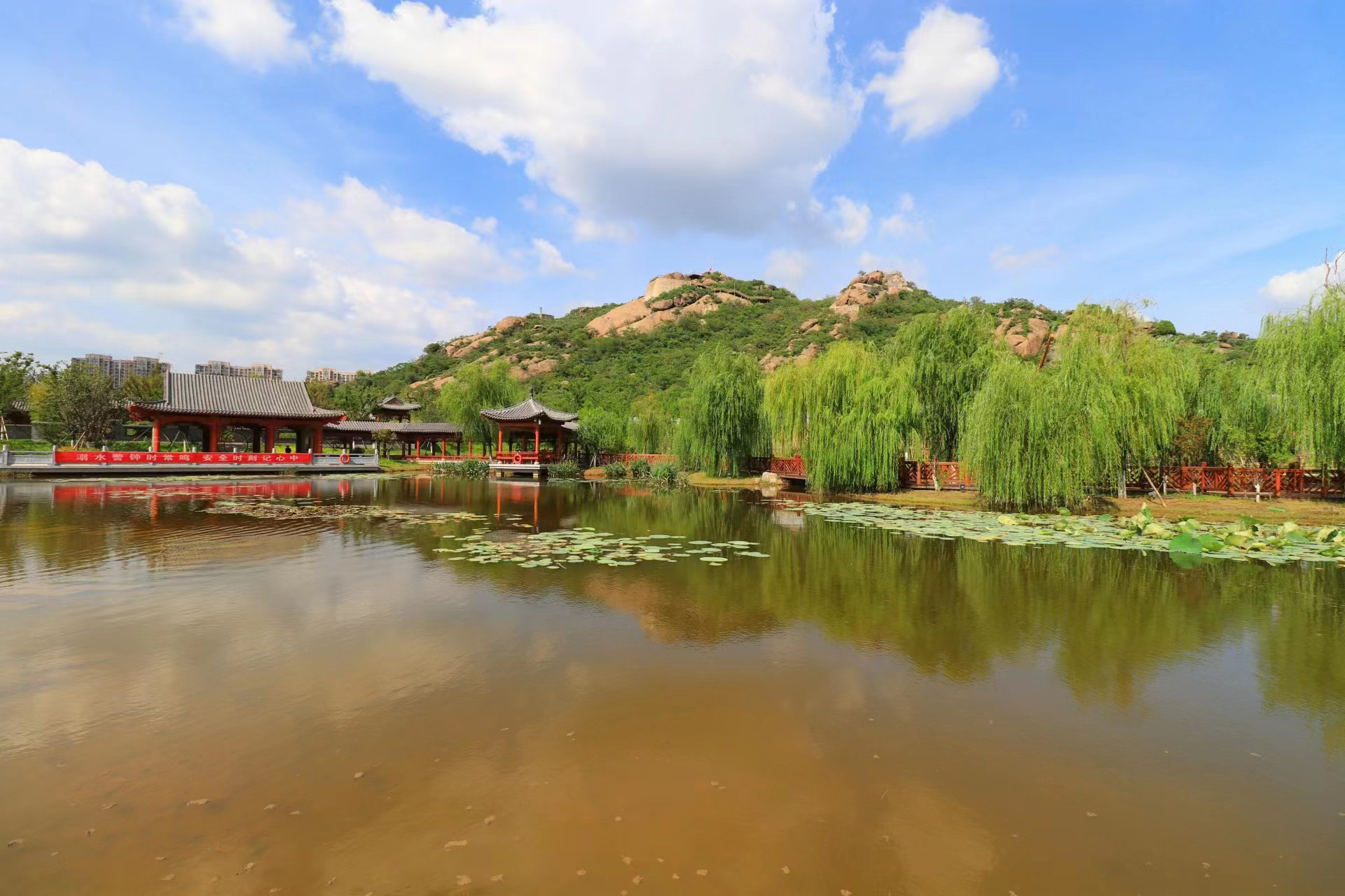 济南药山洋涓湖公园掠影,犹如世外桃源!