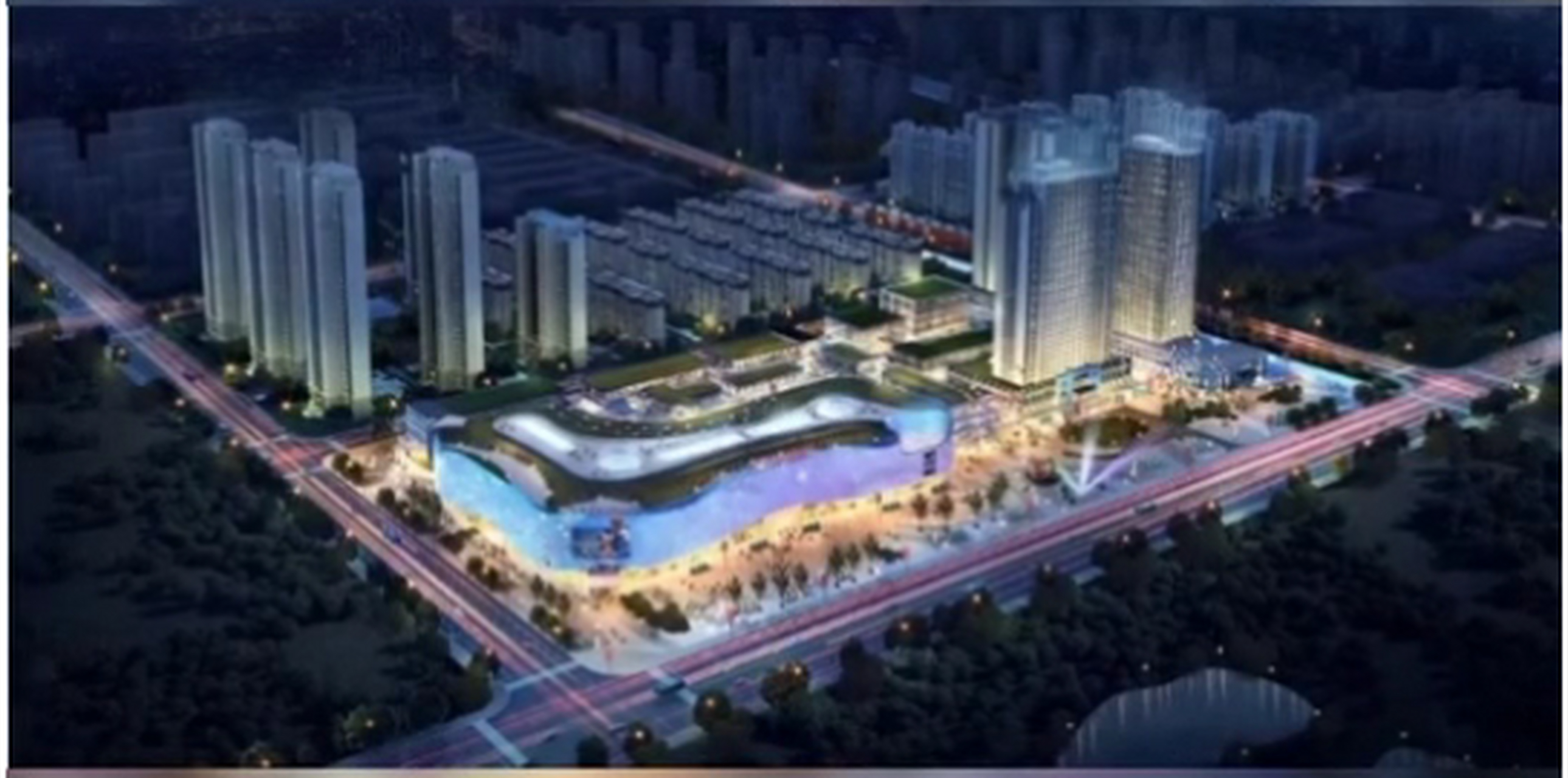 目前盐城第3座宝龙广场「建湖宝龙广场」主体建筑已经封顶完毕,即将