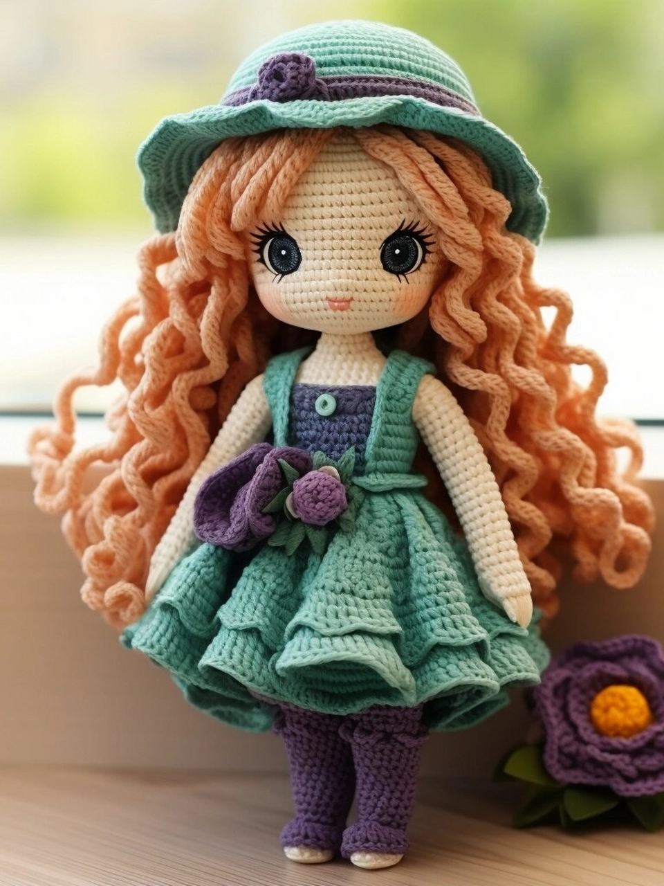 钩针织物日记,钩编出不一样的娃娃玩偶 这款手工钩针编织的娃娃与众不