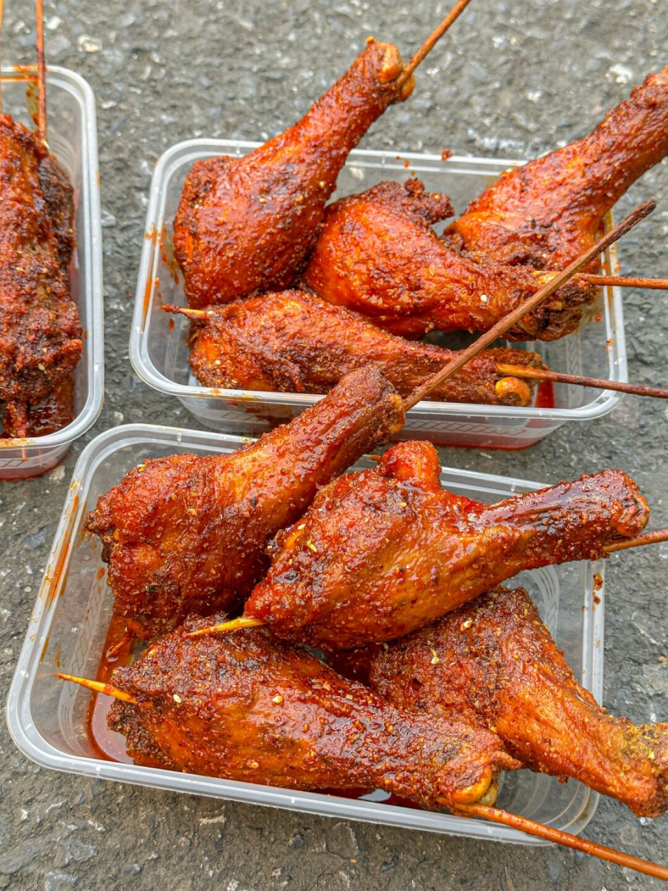 离开长沙前一定要打包带走的  求求各位刷到这个竹签烤鸡腿的姐妹们