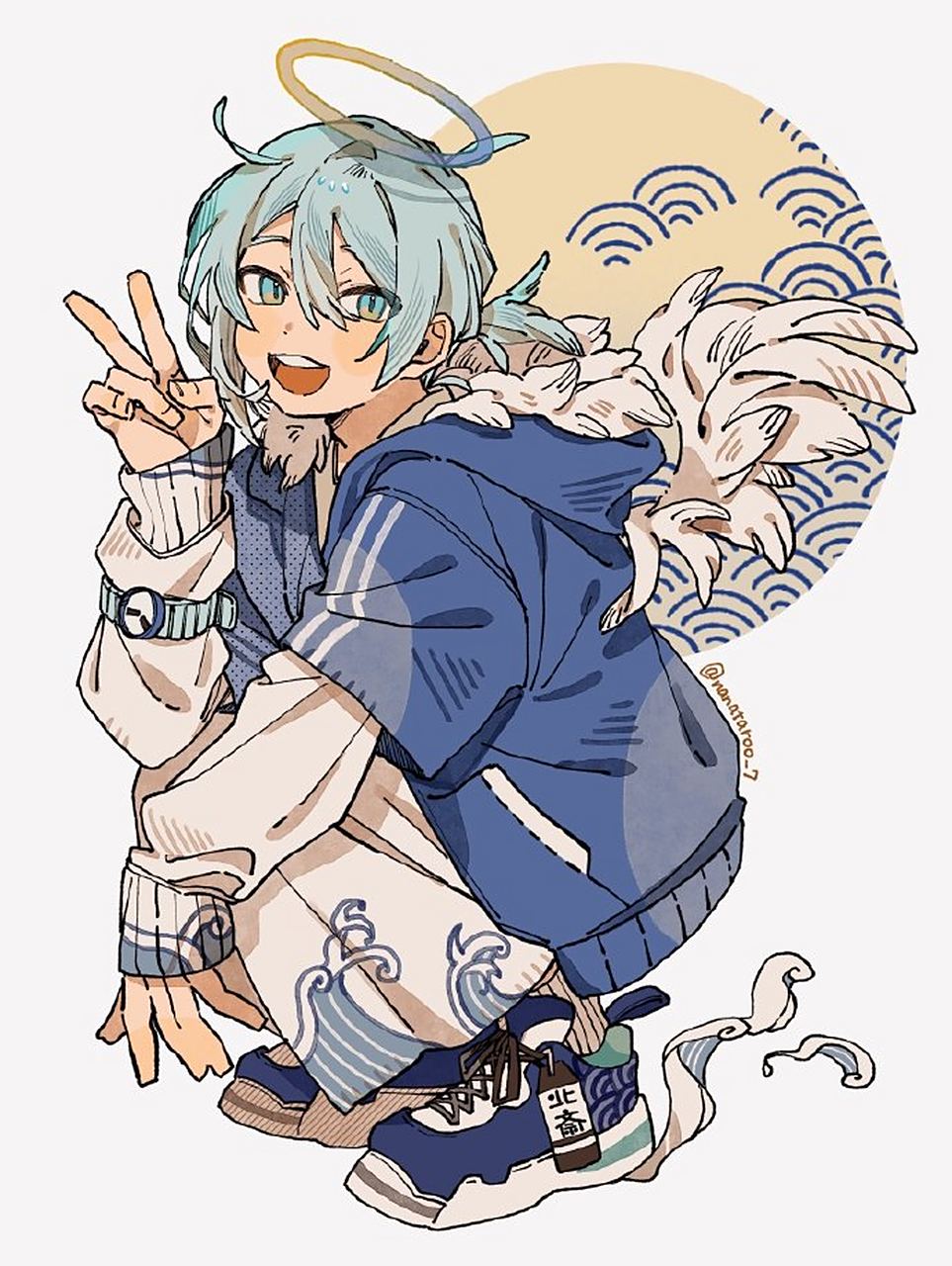 拟人化角色设定 动漫插画参考 nanataroo_7 #动漫插画# #插画# #插画